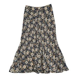 Zara Floral Print Flare Long Maxi Skirt - Women’s Size XS